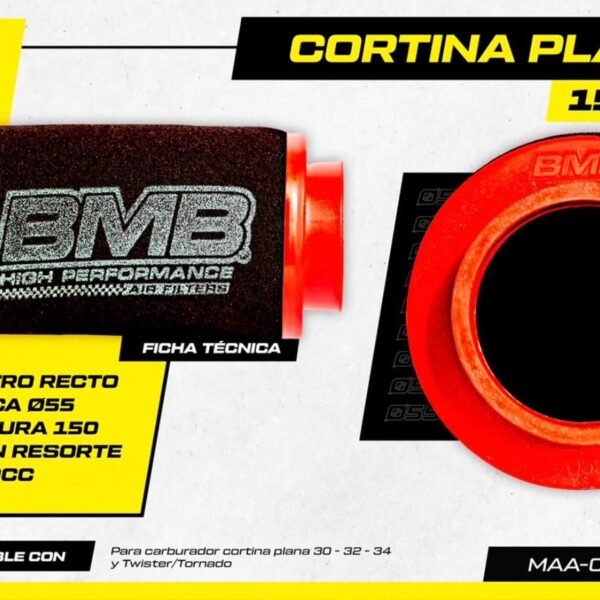 Filtro de Aire - BMB Cortina Plana - XR150