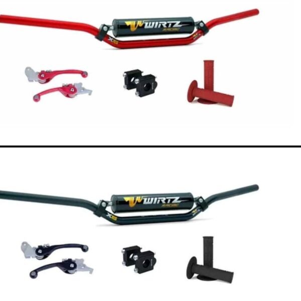 Manubrio X6 + Palancas Rebatibles Tornado + Elevador 25mm altura o 35mm altura + Puños