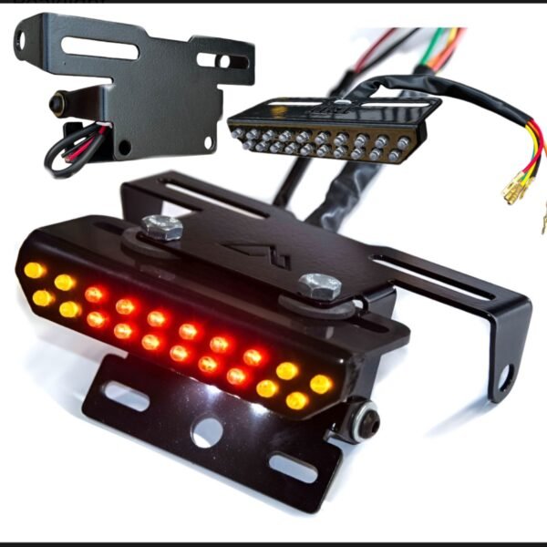 Porta patente rebatible + luz led doble